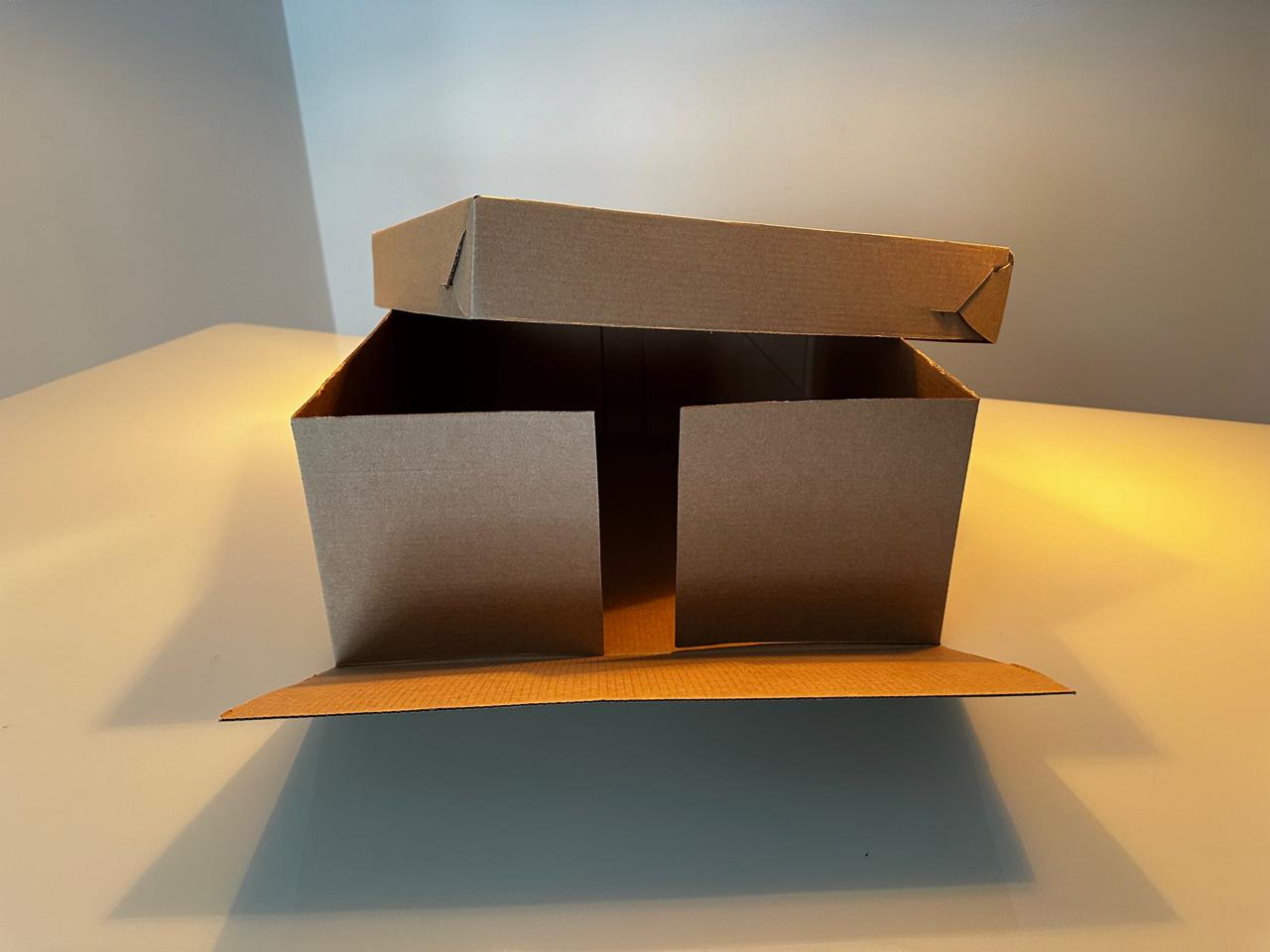 Caixa de papelão para bolos e salgados