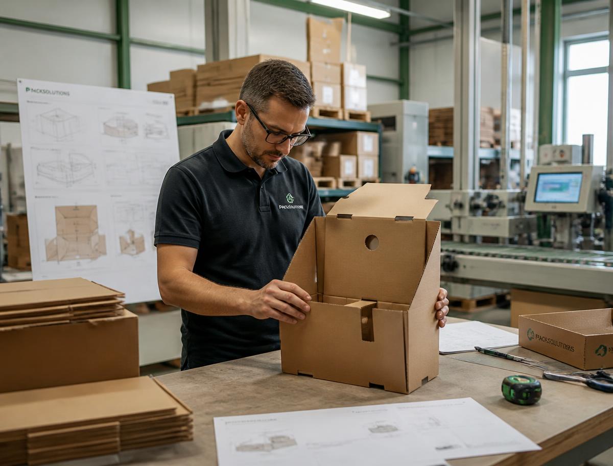 Desenvolvimento de embalagens de papelão ondulado sob medida
